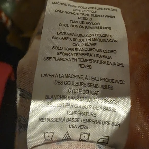 Absolutely Famous Pink Floral Bell Sleeve Blouse Size L - Picture 5 of 6